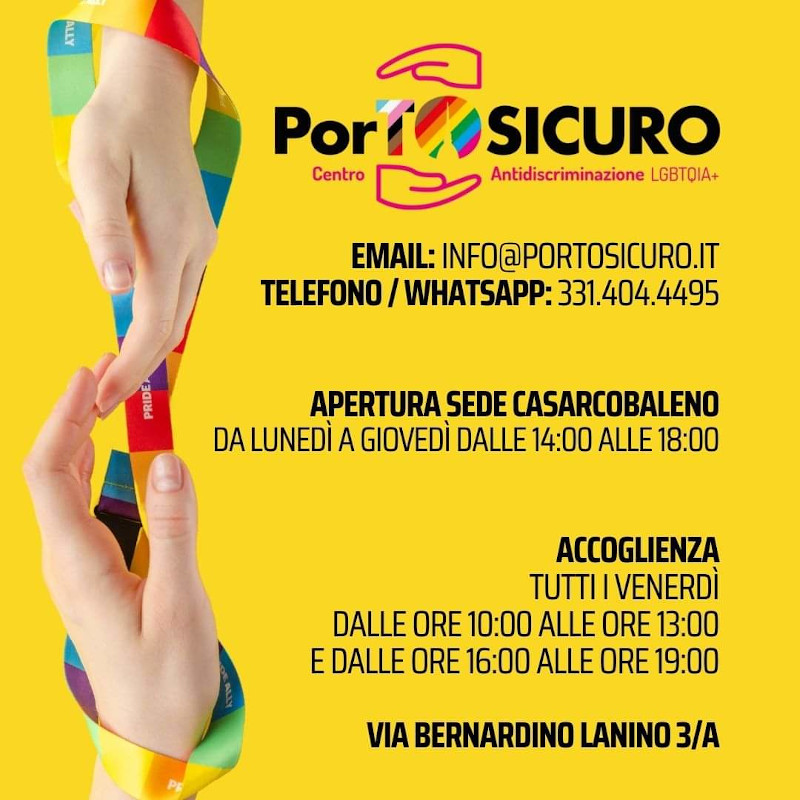 PorTo Sicuro il centro antidiscriminazione a un passo da te